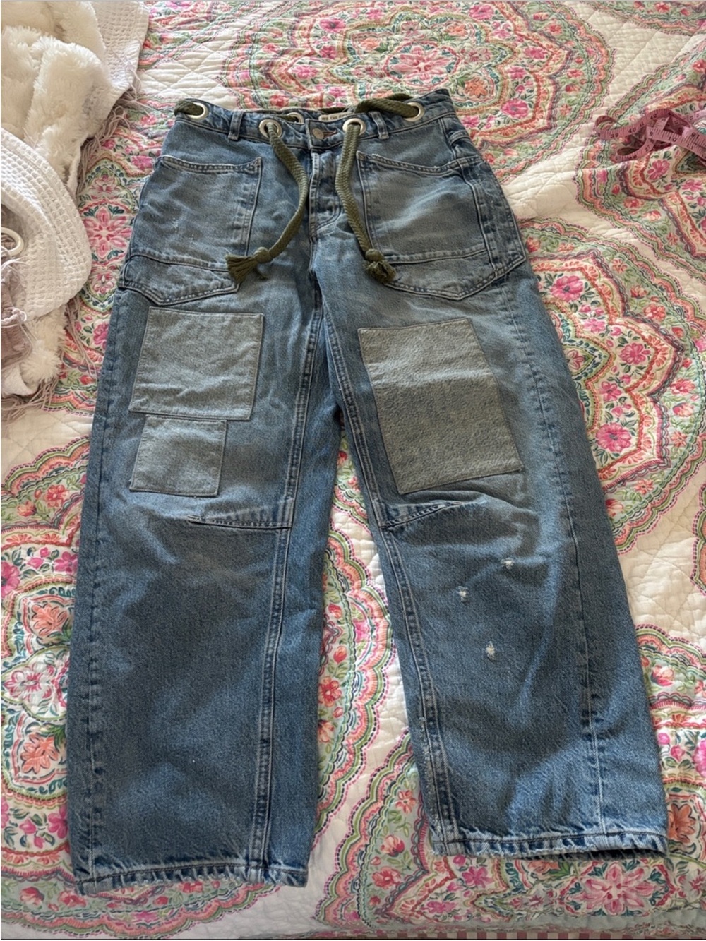 Free People We The Free Moxie Pull-On Barrel Jeans - Picture 7 of 11